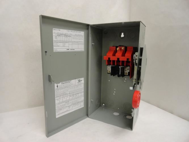 Eaton DH221FGK; Safety Switch; 30A; 2P; 240VAC/DC; NEMA: 1