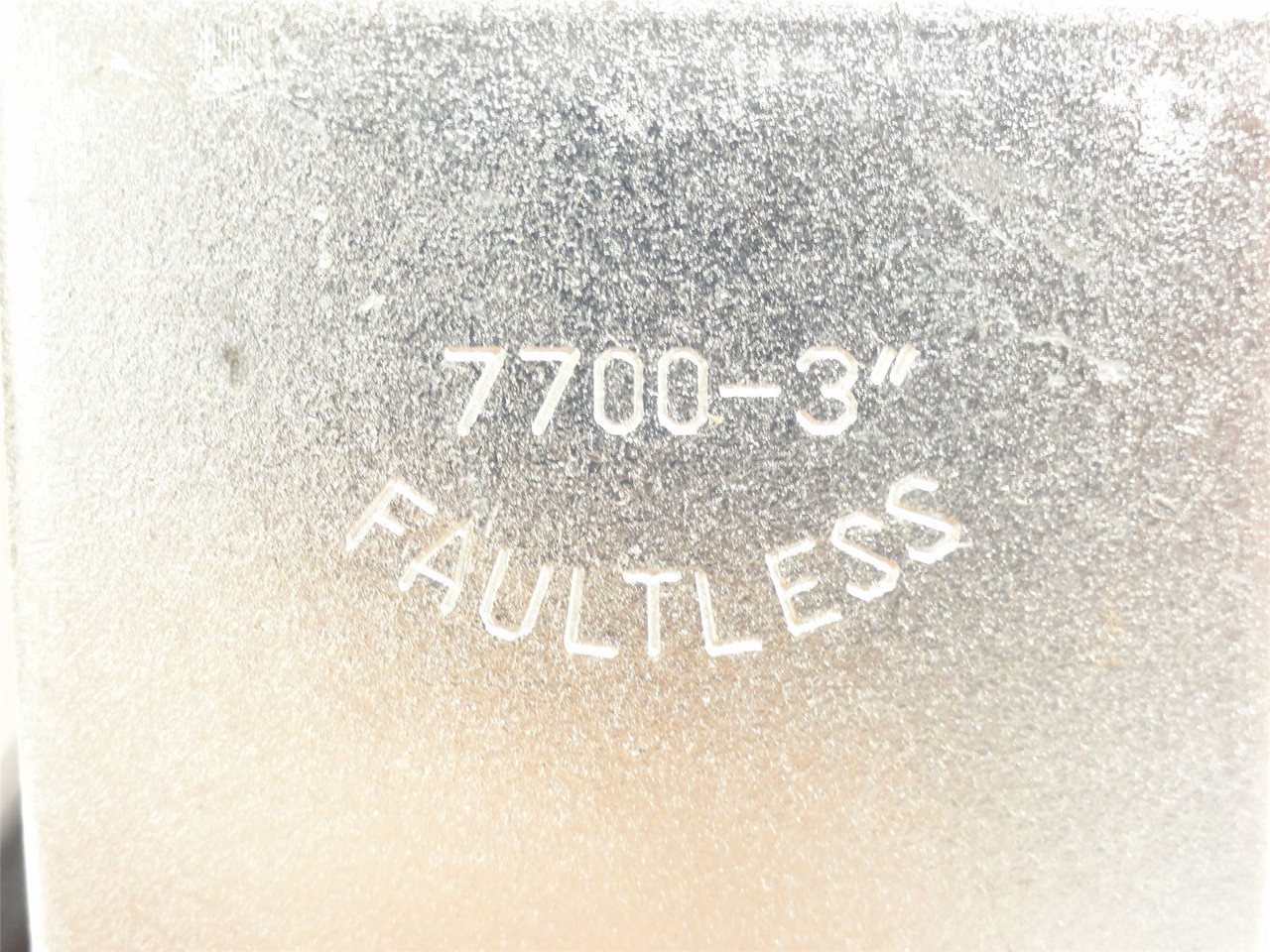 Faultless Castor 7700-3; Rigid Plate Castor; 3" x 1-1/4"