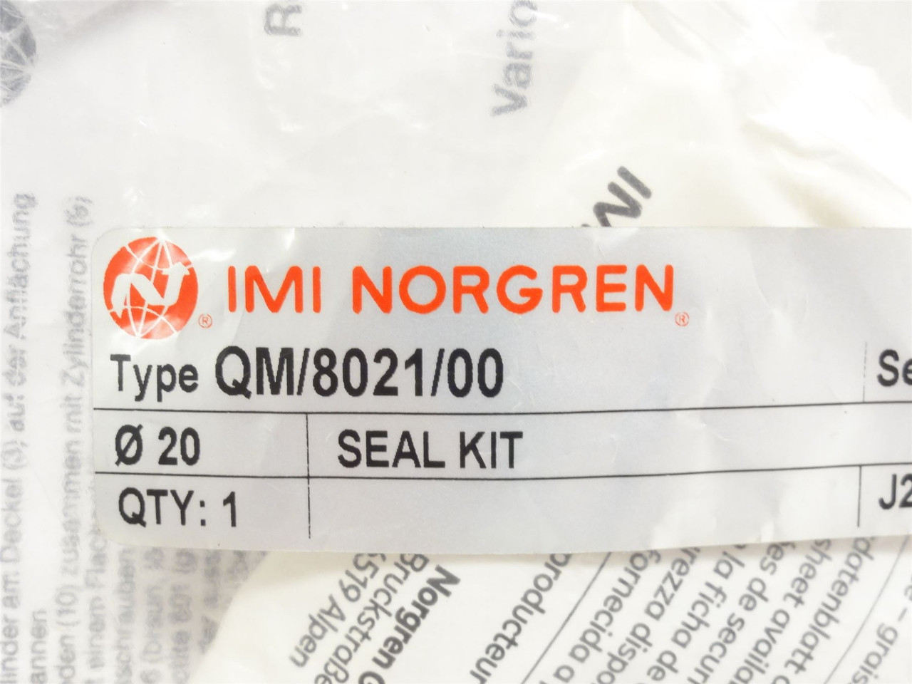 Norgren QM/8021/00; Spare Parts And Seal Maintenance Kit