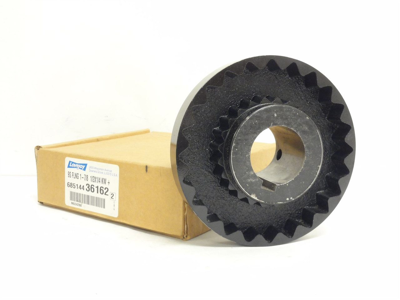 Lovejoy 9S 1 7/8 1/2X1/4KW; S-Flex Flange 1-7/8"ID