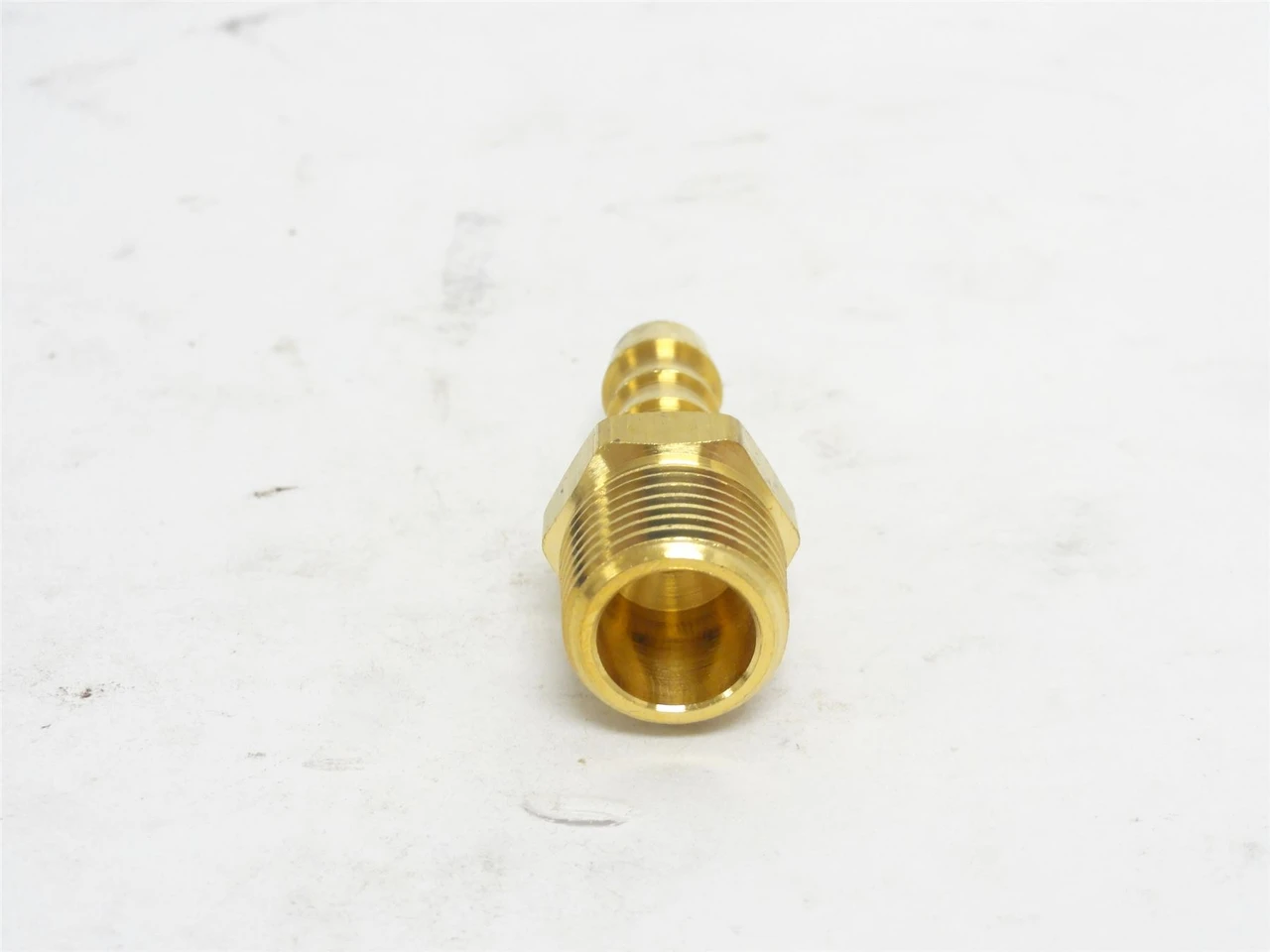 Milton S-603 3/8; Lot-4; Brass Hose End 3/8" Barb x 3/8NPT