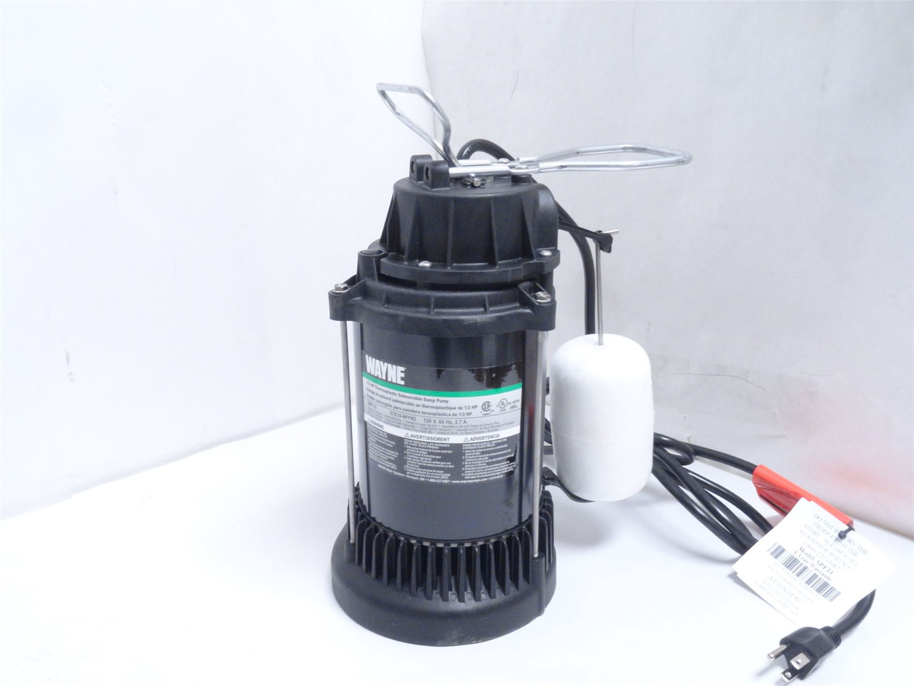 Wayne 57610-WYN2; Sump Pump W/Float Switch 1/3HP 120VAC
