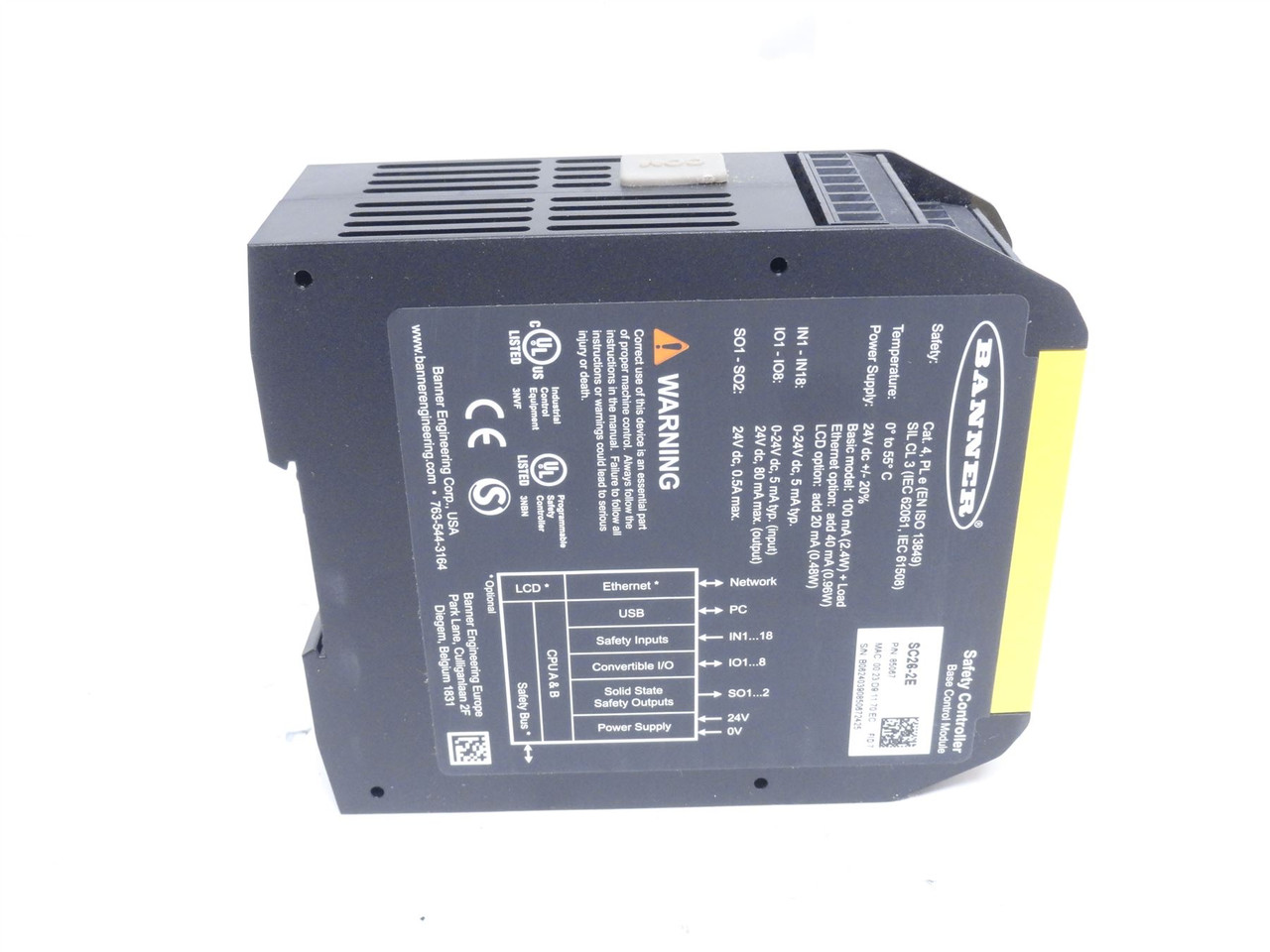 Banner SC26-2E; Machine Safety Controller 85067; 24VDC