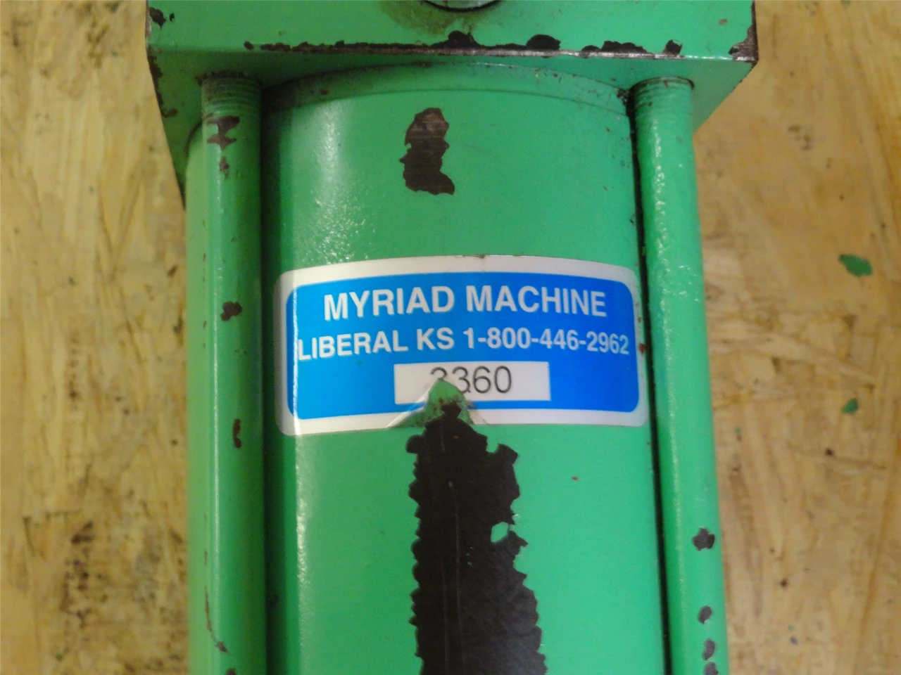 Parker 1H2A0000256524; Air Cylinder; 3-1/4"ID x 24-5/8" STK