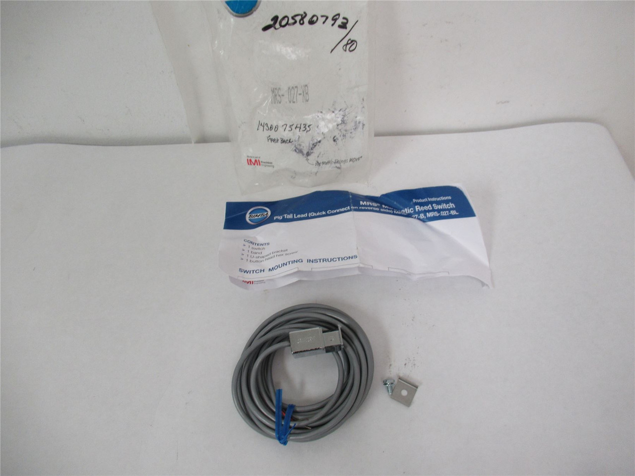 Bimba MRS-.027-XB; Magnetic Reed Switch 28V 250mA