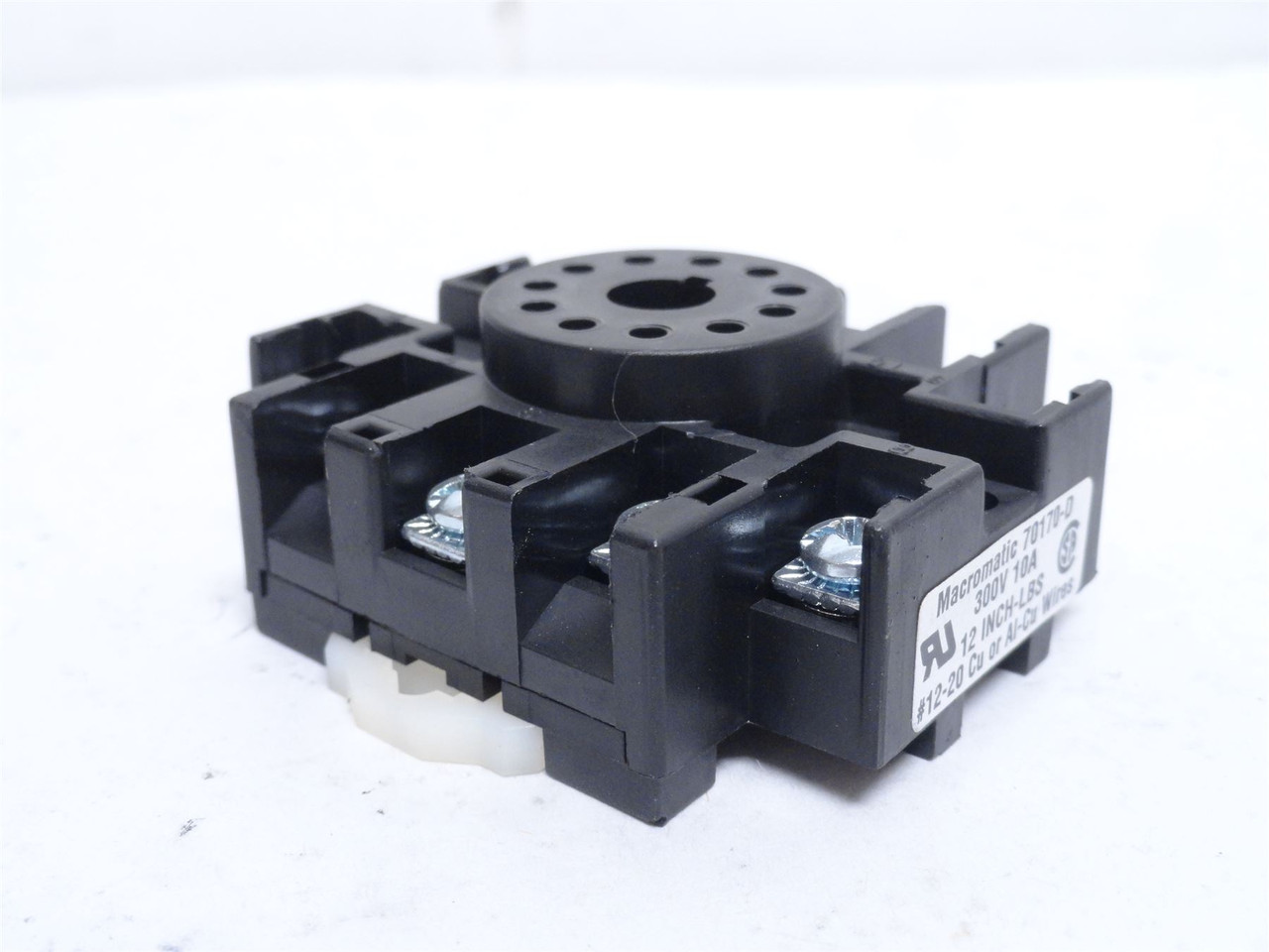 Macrmatic 70170-D; Relay Socket; 11-Pin; 10A; 300VAC