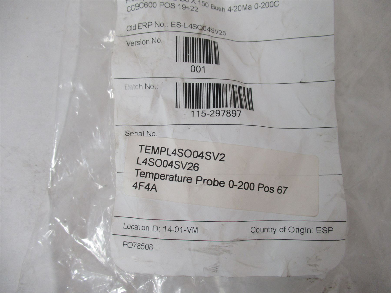 Haarslev 00641659_; Temperature Probe 0-200 Pos