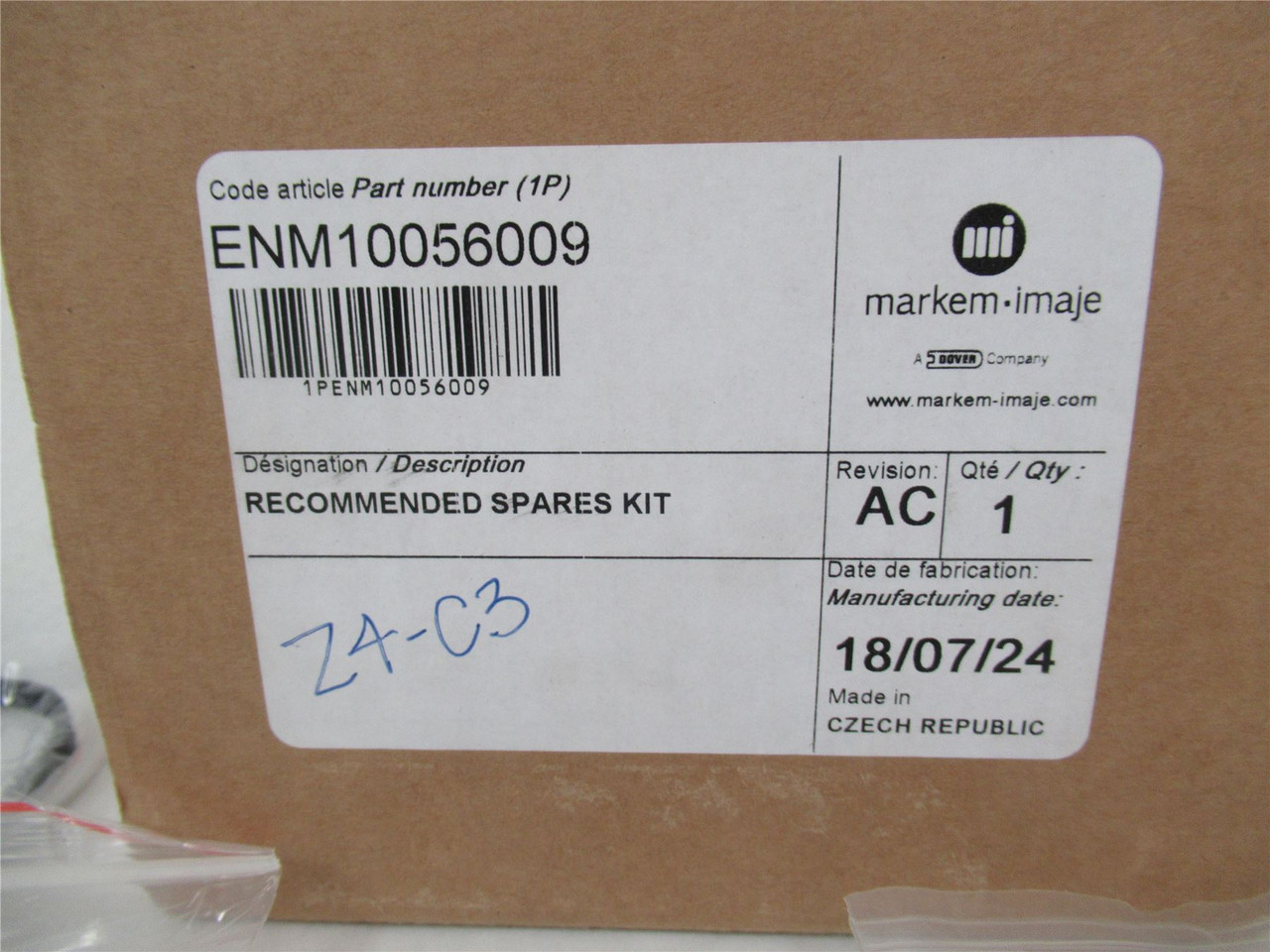 Markem  ENM10056009; Spare Parts Kit - 13 Pieces
