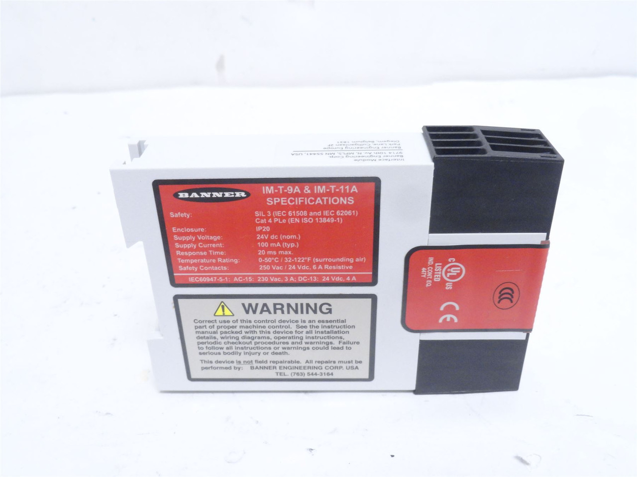 Banner IM-T-9A; Safety Relay 61425; 24VDC; 100mA; IP20