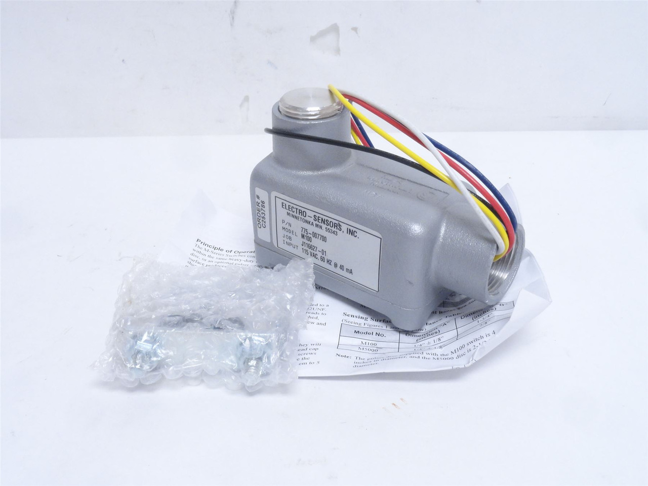 Electro-Sensors M100; Shaft Speed Switch 775-007700; 115VAC