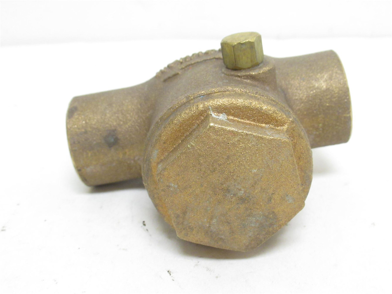 Stockham B-309C-1; Inline Check Valve 1"; Bronze; Solder