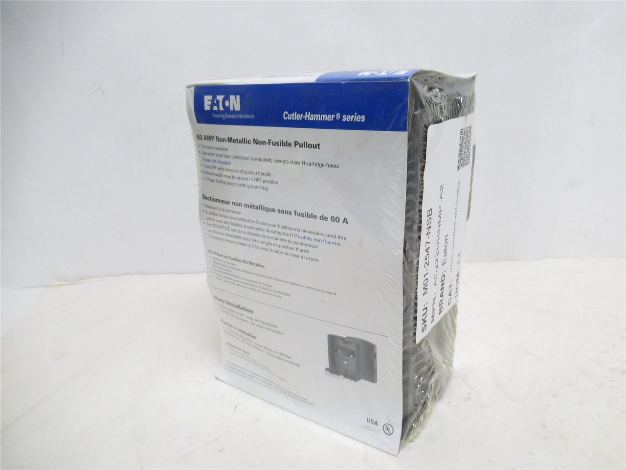 Eaton AC222URNMP-A2; Molded Case Switch Disconnect; 60A; 240V