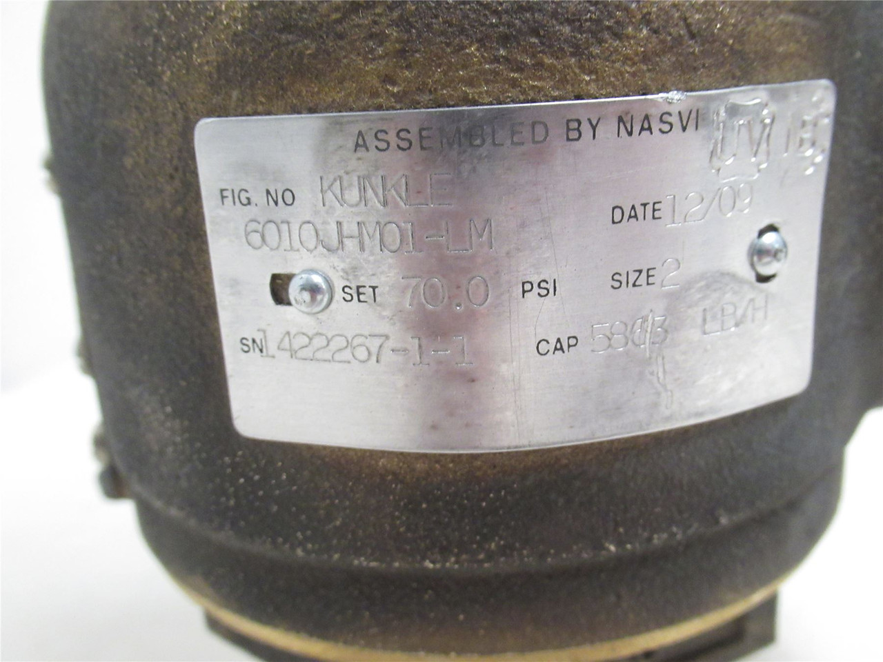 Kunkle 6010JHM01-LM; Bronze Safety Relief Valve 2 x 2-1/2NPT