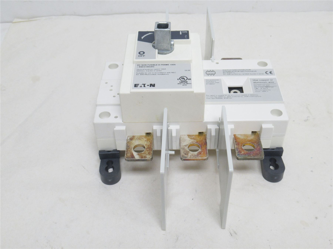 Eaton R9D3100UDC; Rotary Disconnect Switch; 100A; 3P; 600VAC