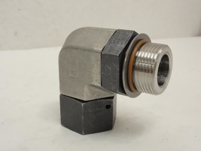 SSP SS16GE; Male 1" ORB x Female 1" JIC Swivel; SS-316