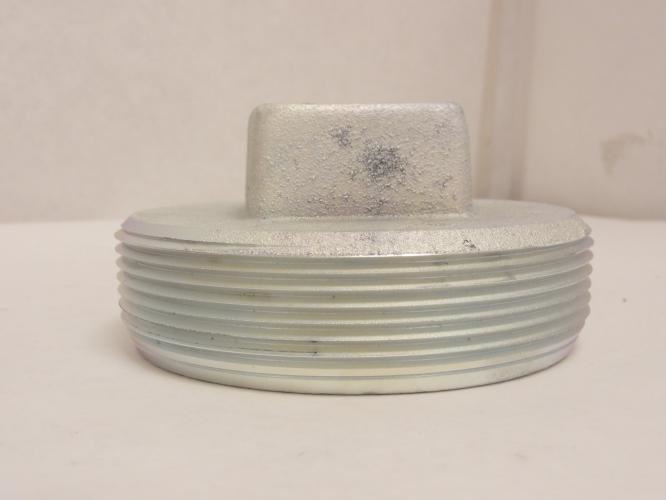 Crouse-Hinds PLG105; Conduit Square Head Plug; 4"