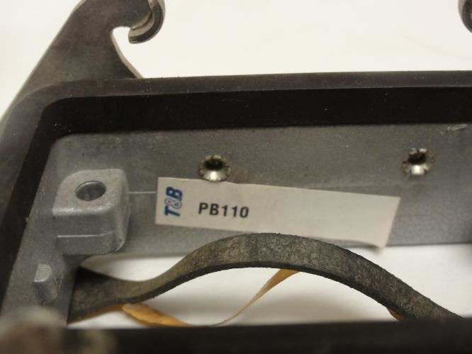 T&B PB110; Double Lever Locking Panel Base; Metal