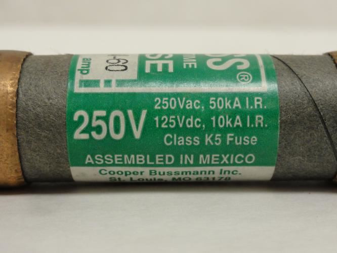 Bussmann NON-60; Melamine Fuse; Fast Acting; 60A; 250VAC/DC