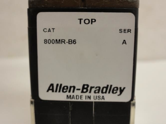 Allen-Bradley 800MR-B6; Pushbutton Switch Operator; Red