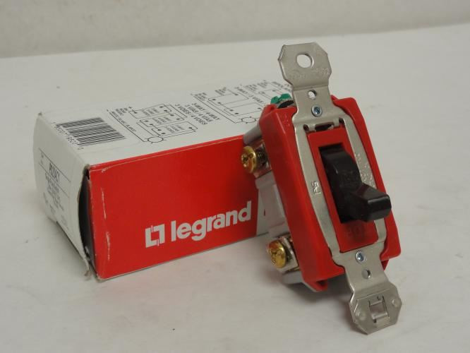 Legrand PS20AC1; Wall Switch; 1P; 20a; 120/277Vac; Brown