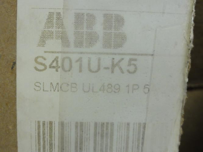 ABB S401U-K5; Mini-Circuit Breaker; 5A; 1 Pole; 240V