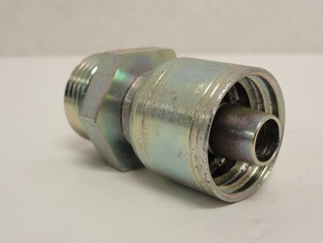 Eaton 1AA12MB8; Crimp Fitting; 1/2" Hose x 3/4 Male BOSS