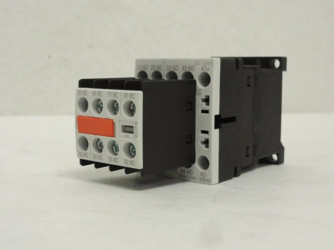 Siemens 3RH1244-1BB40; Control Relay 4NO/4NC 10A 600V; 24V Coil