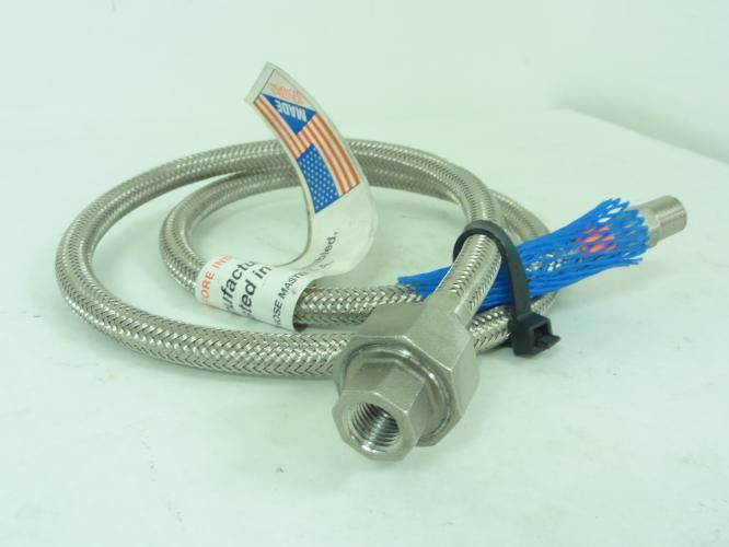 Hose Master 5676T726; Braided Hose; 42"L; 1/4"ID; 1/4"NPTM-F