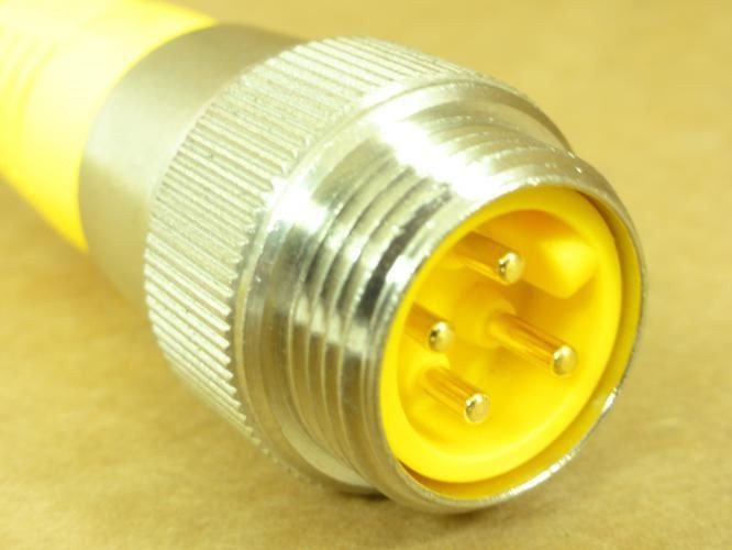 Turck RSMRKM46-0.4M; Extension Cable 3X; 4-Pin; 16AWG; 16"L