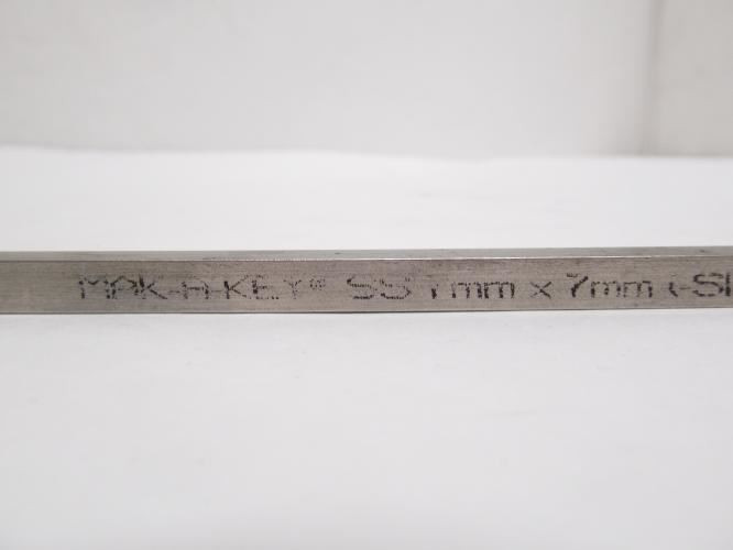Industry-Std 5VY16; Key Stock SS; 7mmW x 7mmH x 12" Long
