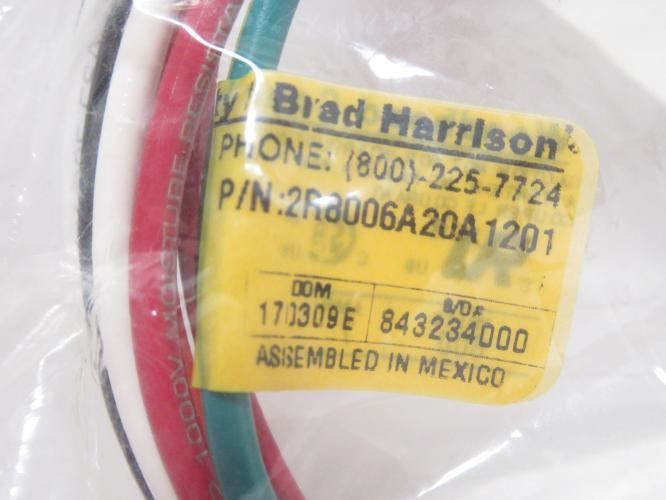 Woodhead 1300140079; Single Keyway Cordset 2R8006A20A1201