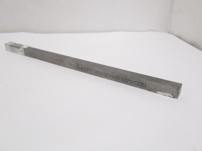Industry-Std 5UE45; Plain Finish Oversized Key Stock; 1/2" x 12"