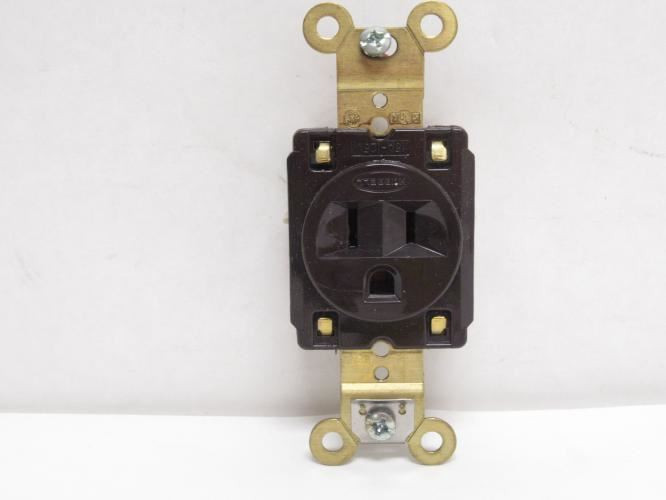 Hubbell HBL5261; Industrial Receptacle; Brown; 15A; 125VAC
