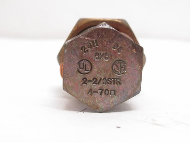MFG- 20H; Split-Bolt Connector; 2 str To 2/0 str