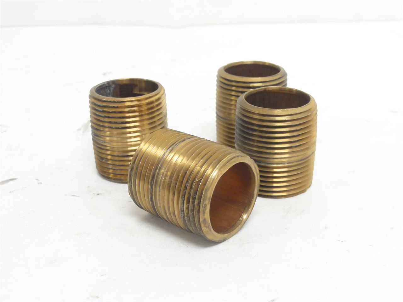 MFG- B27-4R1-1/2; Lot-4 Copper Pipe Nipples 1NPT; 1-1/2" Long