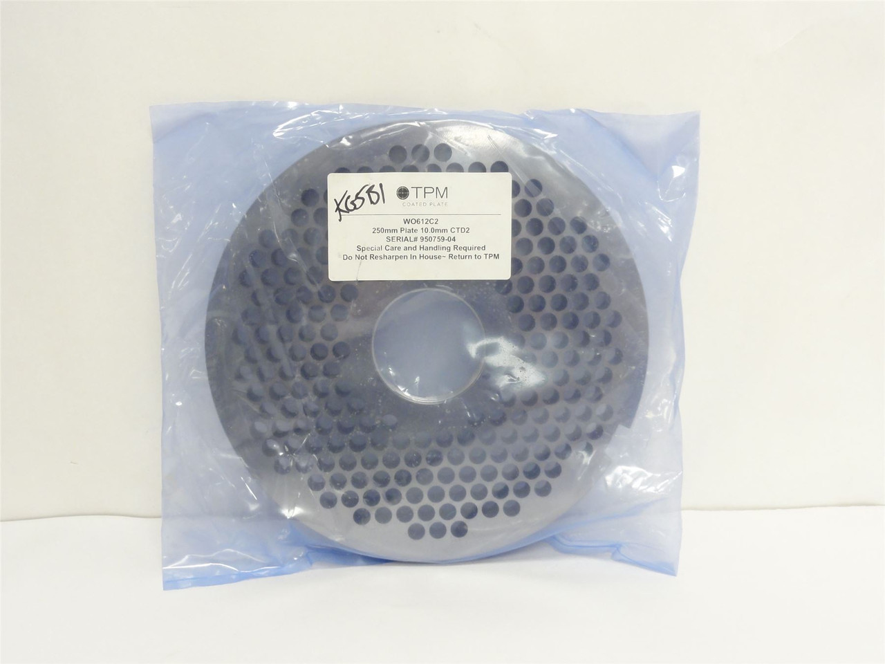 Thomas Precision WO612C2; Grinder Plate; 250mmOD; 10mm Hole