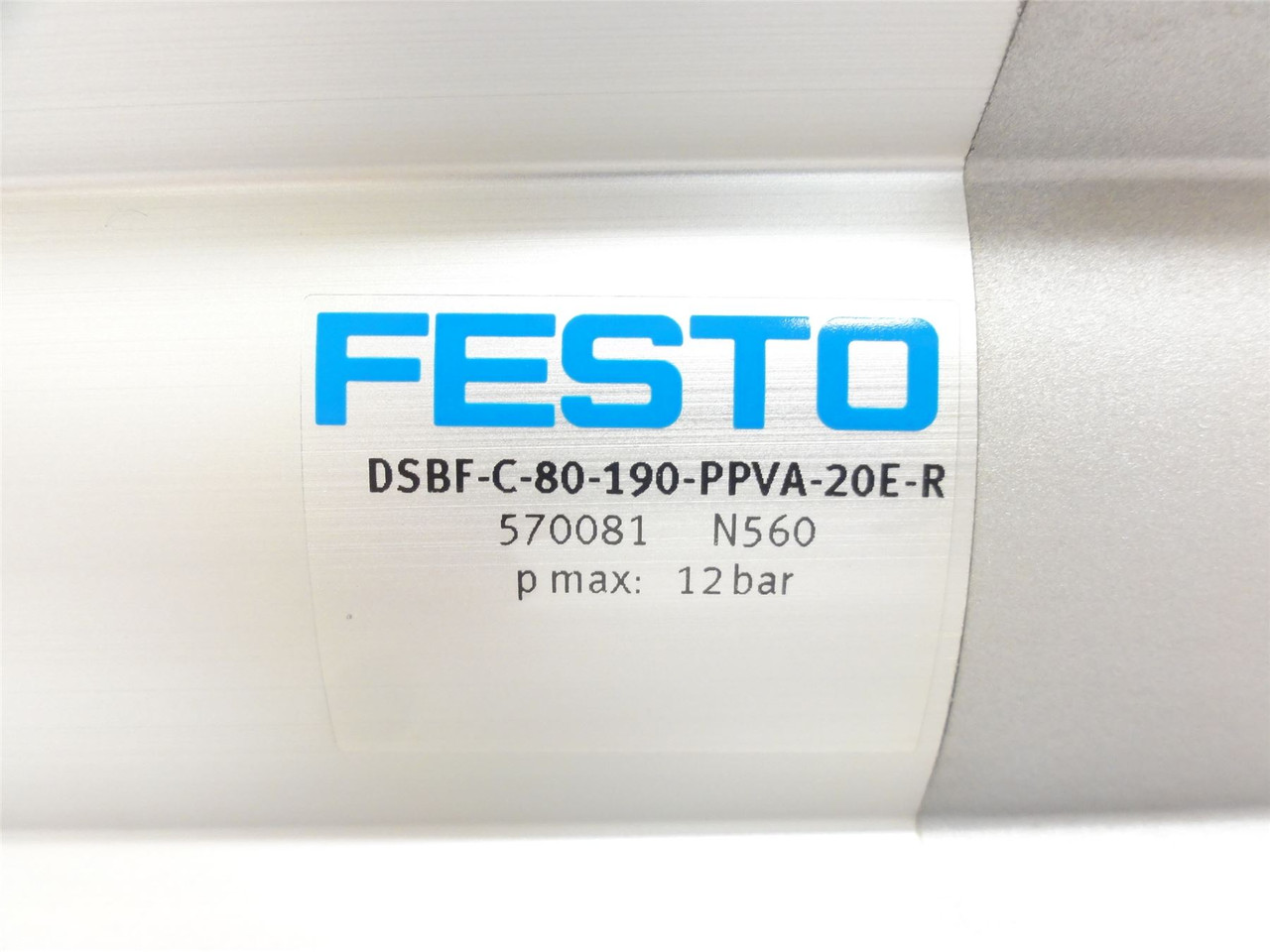 Festo DSBF-C-80-190-PPVA-20E-R; Air Cylinder 570081; 80mmID