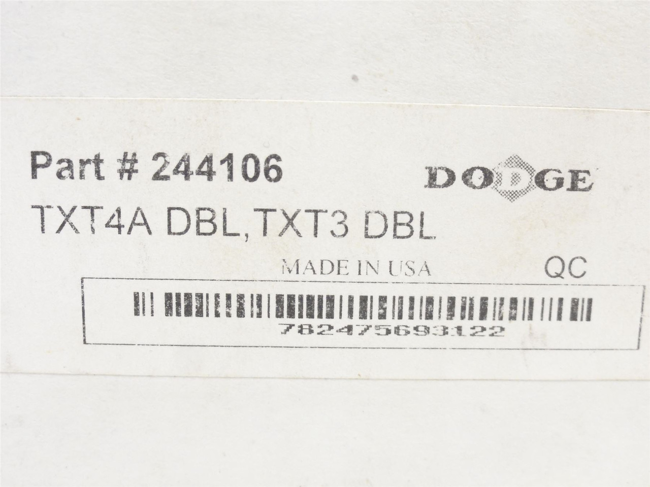 Dodge TXT4A DBL;TXT3 DBL; Backstop Assembly 244106