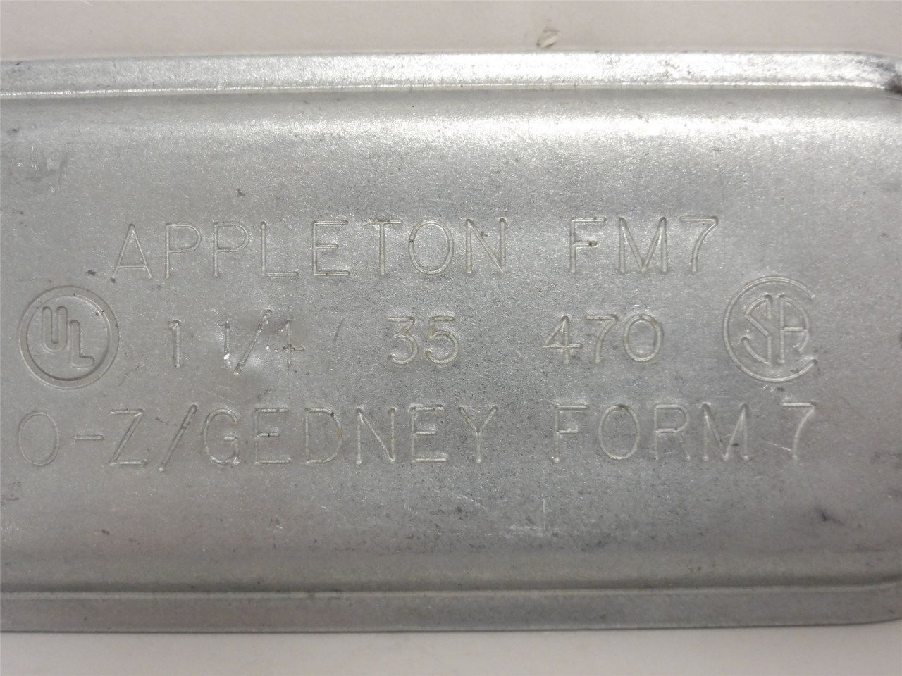 OZ-Gedney 470; Conduit Body Cover; Size: 1-1/4"