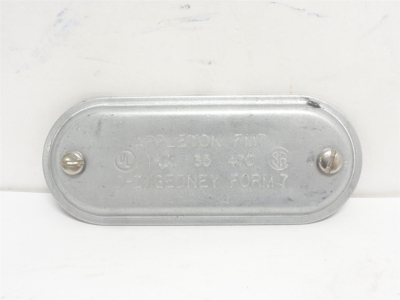 OZ-Gedney 470; Conduit Body Cover; Size: 1-1/4"