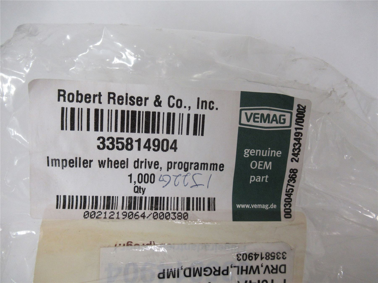 Vemag 335814904; Impeller Wheel Drive