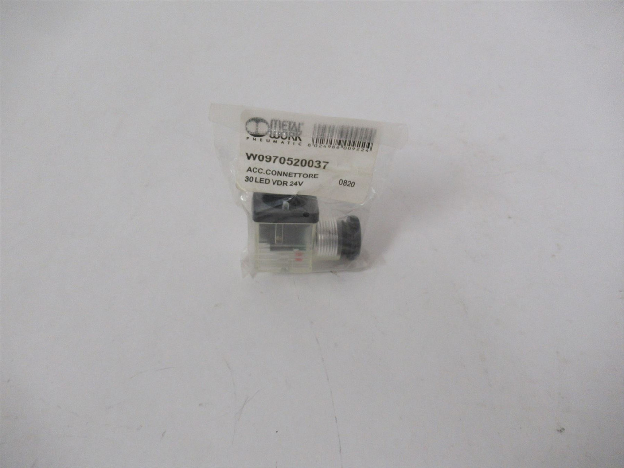 Metal Work W0970520037; Solenoid Connector 30 LED VDR 24V
