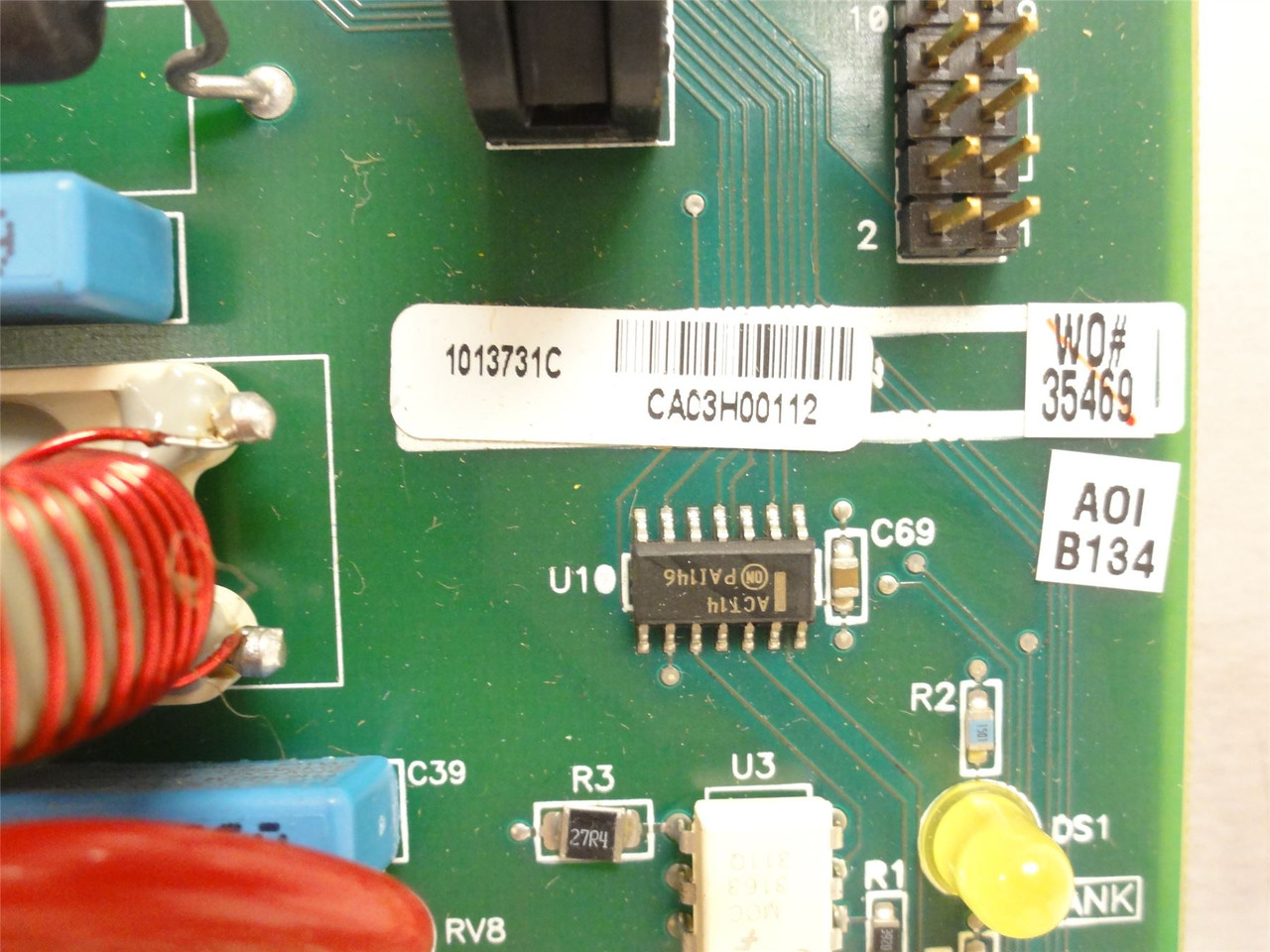 Cryovac CAC3H00112; PC Control Board Assembly W/Backplane