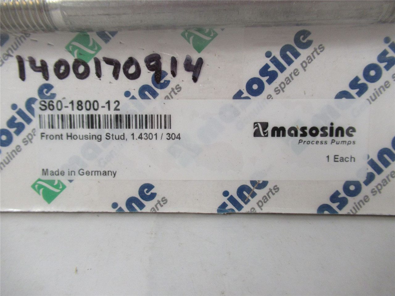 Masosine S60-1800-12; Frount Housing Stud 1.4301/304