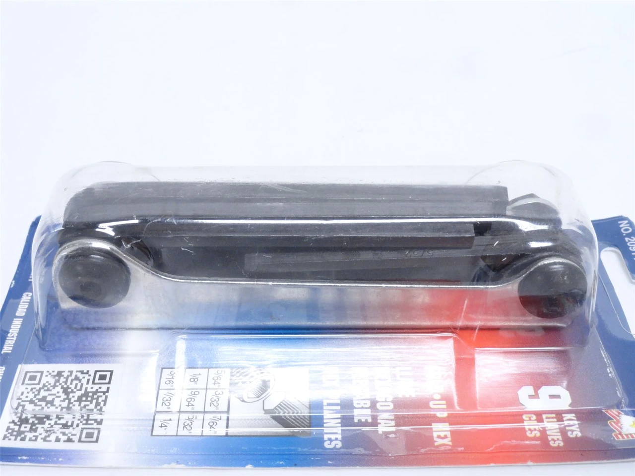 Eklind 20911; Standard Hex Key Set ;9-In-1; Fold Up