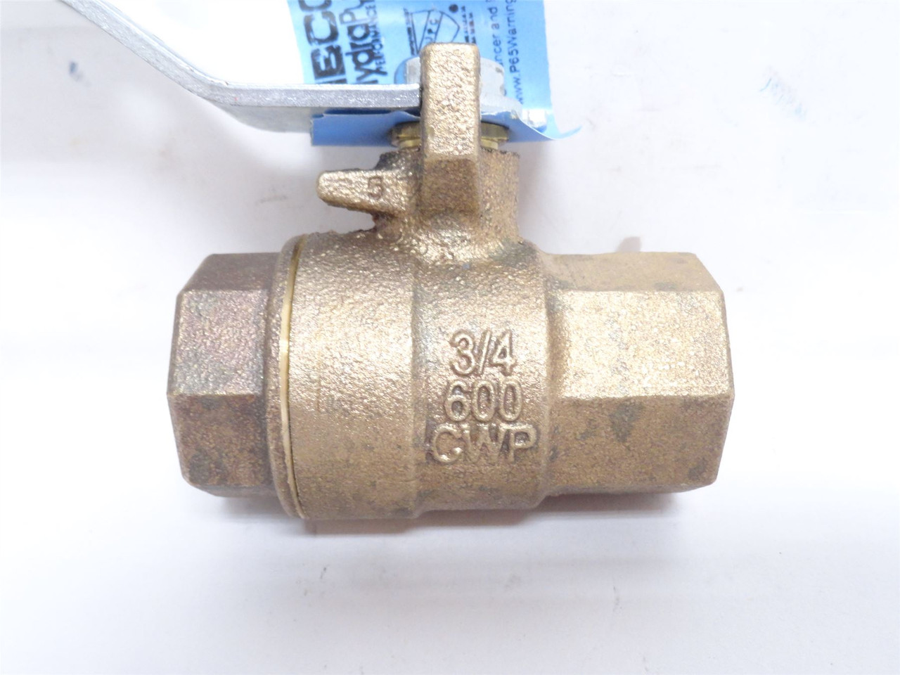 Nibco T-585-80-LF-3/4; Lead-Free Bronze Ball Valve; 3/4NPT