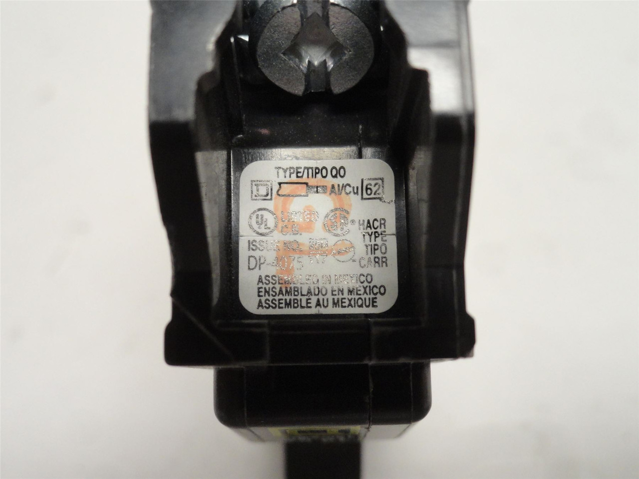 Square D QO110; Circuit Breaker; 10A; 1P; 120/240VAC