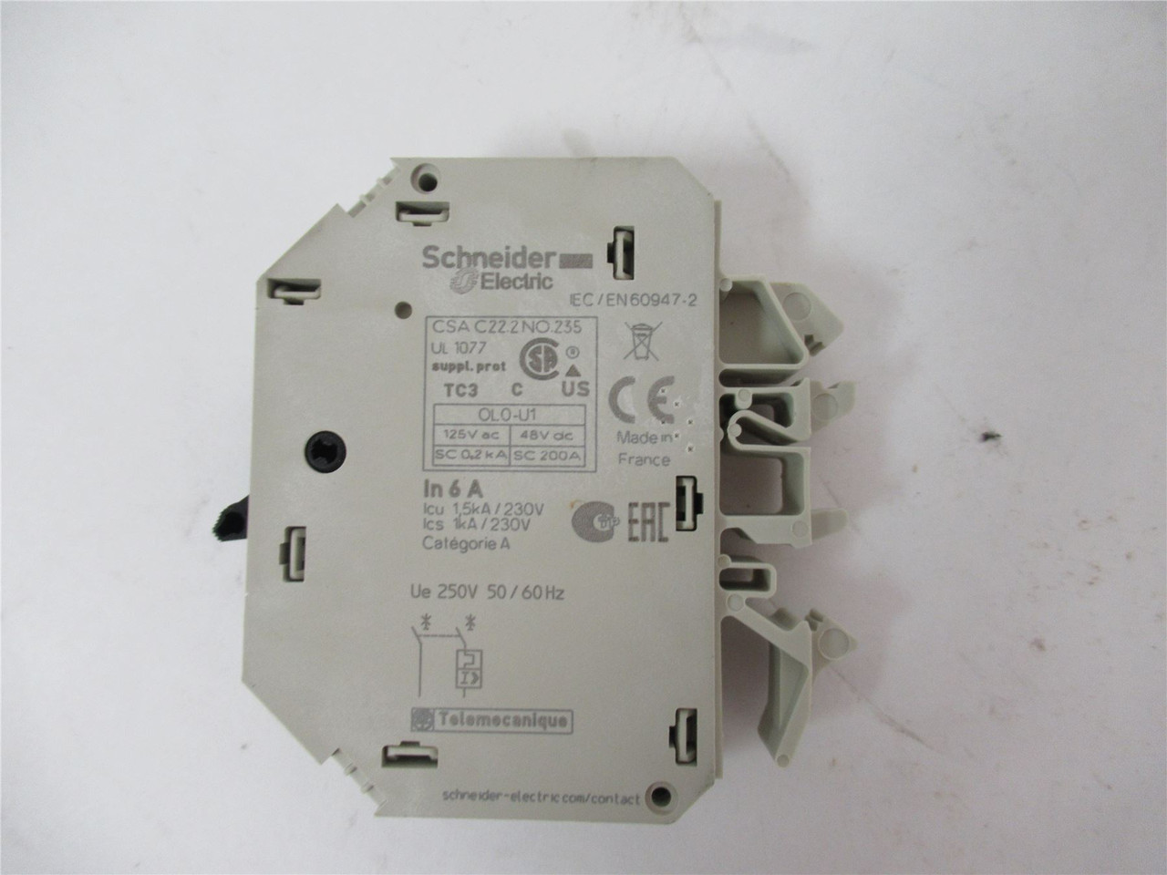 Schneider GB2CD12; Circuit Breaker 6A 1P+N