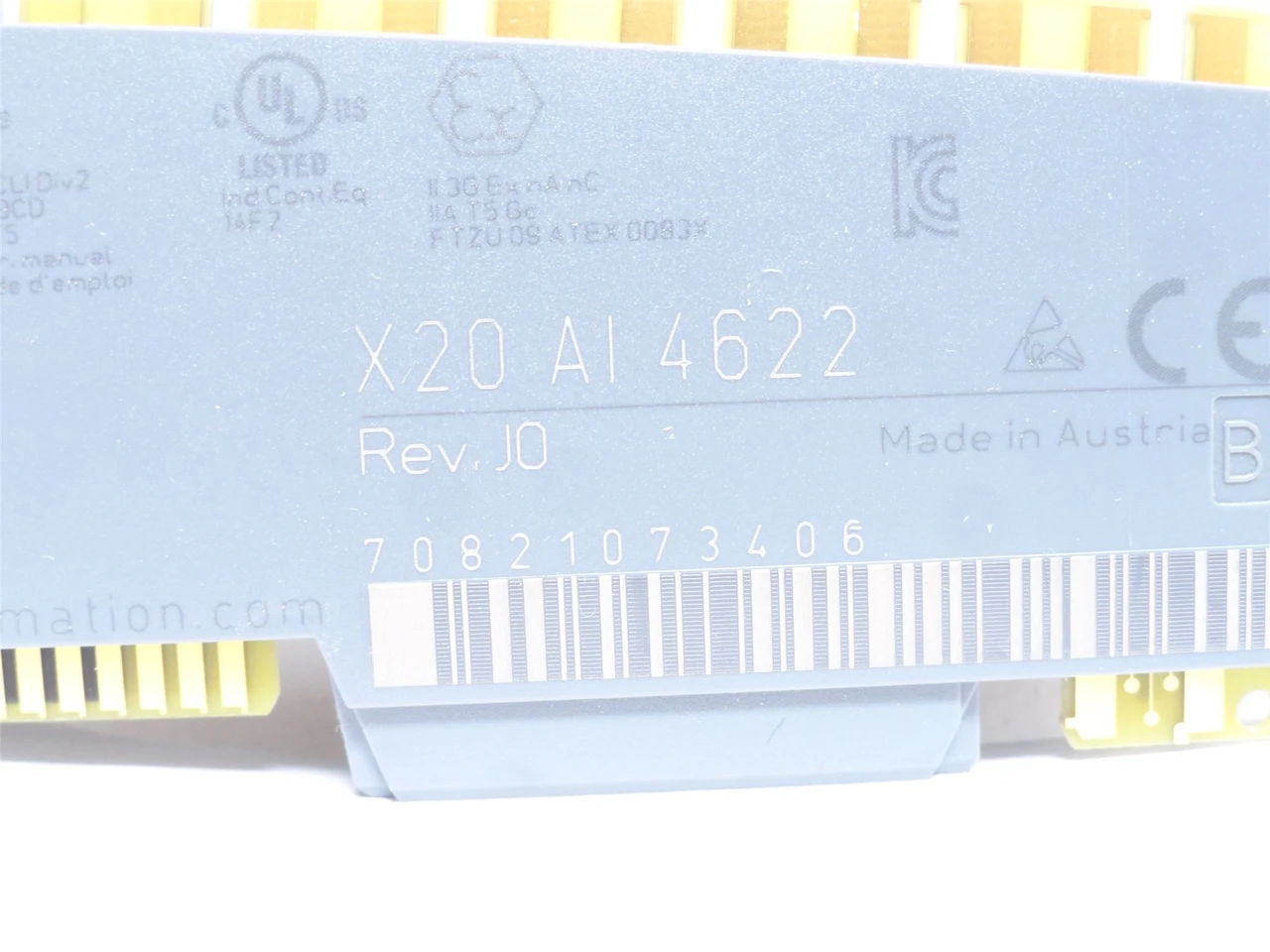 B and R X20AI4622; Analog Input Module