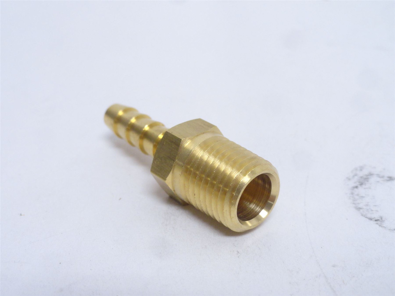 Milton S-600; Lot-2; Male Barb Hose End; 1/4NPT x 1/4" Tube